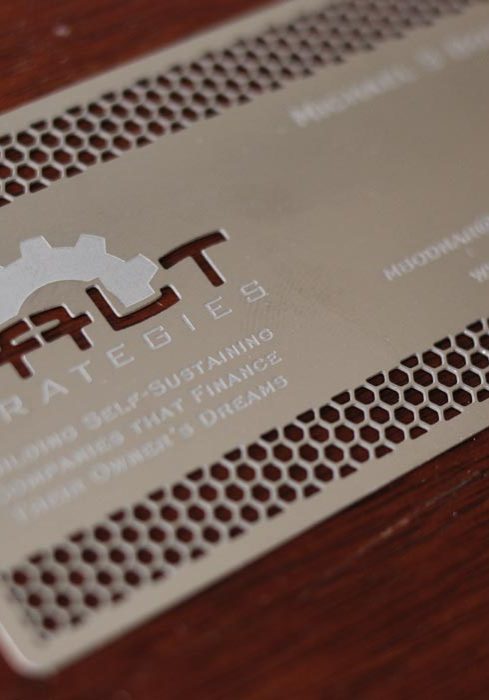Galt Metal Business Cards